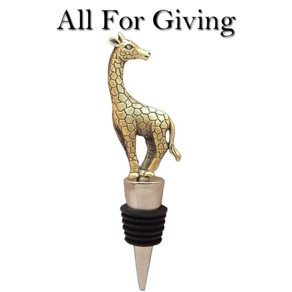 Safari Giraffe Wine Bottle Stopper NWT - Picture 1 of 5